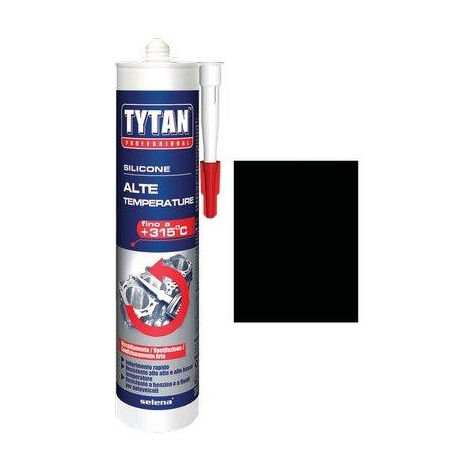 SILICONE ALTE TEMPERATURE TYTAN • NERO ML 300