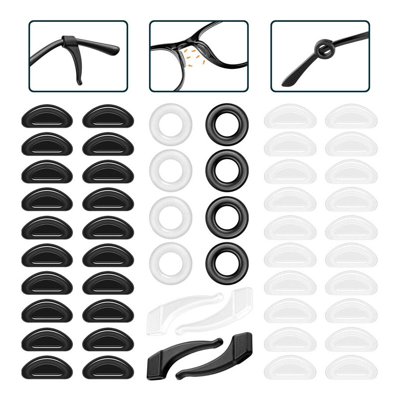 Ahlsen - Non-Slip Silicone Eyeglass Holder, 26 Pairs Eyeglass Holder, Soft Non-Slip Eyeglass Holder, Comfortable Silicone Eyeglass Ear, Non-Slip