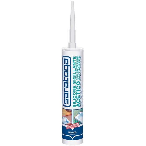 silicone antimuffa saratoga bianco 280 ml