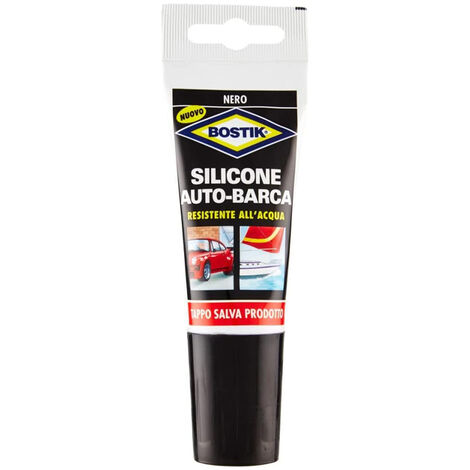 Silicone Auto e Barche Nero 60 ml BOSTIK - Sigillature Facili, Pratiche e Rapide
