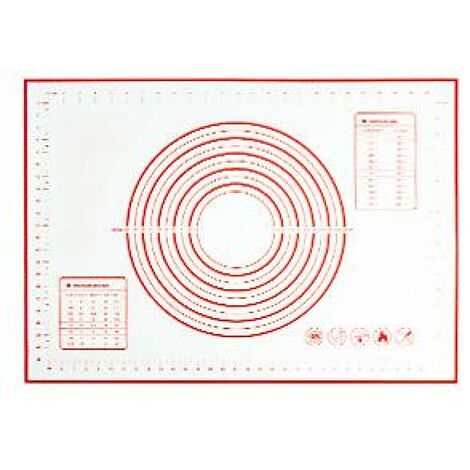 Silicone Baking Mat, 70x50cm Non-Stick Baking Mat, Non-Slip Rolling Mat with Measurement for Fondant Pastries, Cookies, Pizza Dough