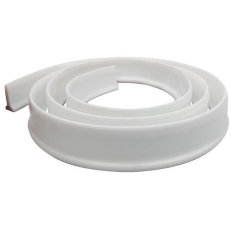 Barrière De Douche En Silicone Autocollante - Découpable à La Longueur Voulue - 200 Cm Transparent - Anti-fuite Et Facile à Poser - 9