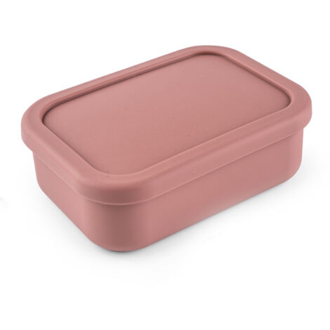 Silicone Bento Lunch Box Portable Reusable 3 Compartment Microwaveable Bento Box for Adult kids