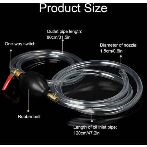 Silicone cuivre tête latex boule de drainage plateau à thé tuyau de drainage thé tuyau d'eau accessoires boule de cuivre + 2 mètres tube blanc + coude