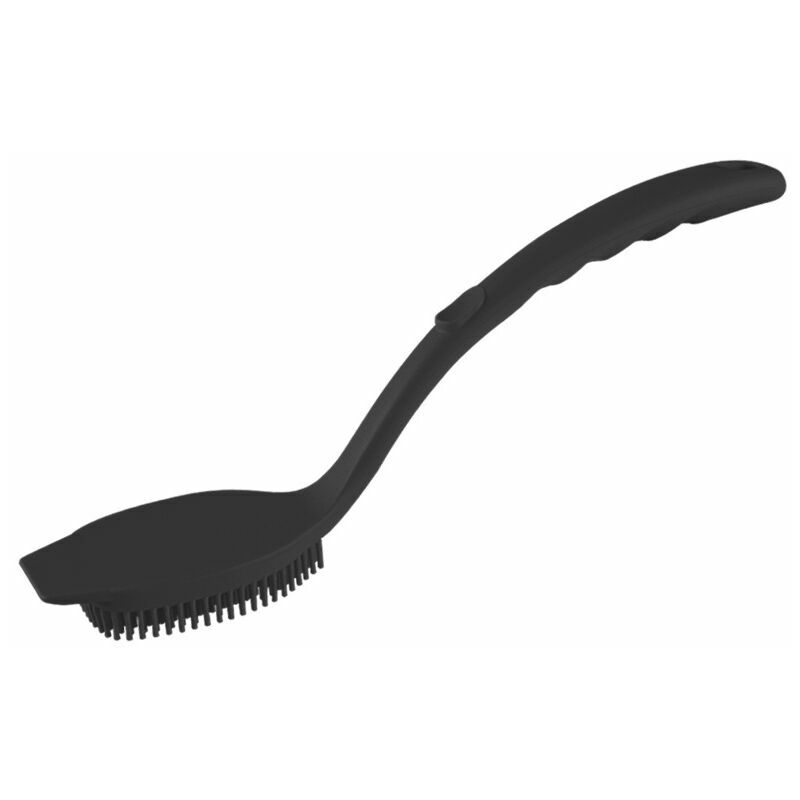 Silicone Dish Brush, Dishwashing Brush, Dishwashing Brush, Scrubbing Brush, Wok Brush, Scrubbing Brush, for Kitchen, Home, bbq, Black,Guazhuni