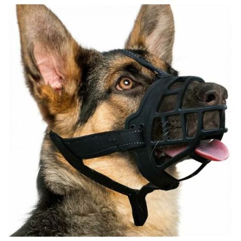 Silicone Dog Muzzle, Suitable for Small, Medium and Large Dogs, Soft Cage Muzzle, Prevents Chewing, Allows Drinking Water While Panting YMYNY
