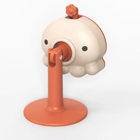 Silicone Door Stopper Cute Octopus Silent Punch Free Collision Prevention Door Stop for Bathroom Bedroom Orange