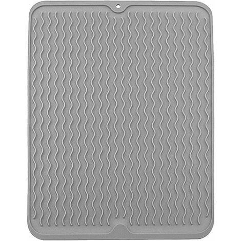 ZLR Silicone Dish Drying Mat for Kitchen Counter Small - Multi Usage Eco  Friendly Drying Matt Kitchen Counter - Easy to Clean Heat Resistant Dish  Drying Pad - 6 x 17 - Gray - Yahoo Shopping