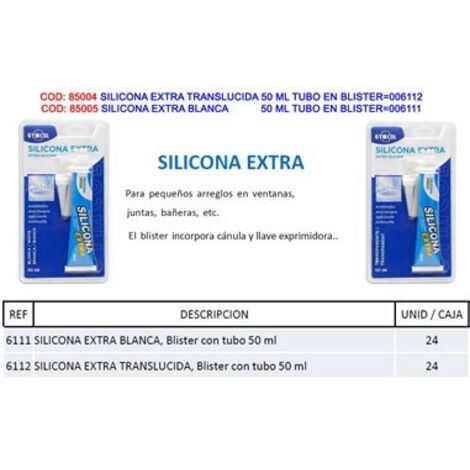 Silicone extra blanc 50 ml - UNECOL