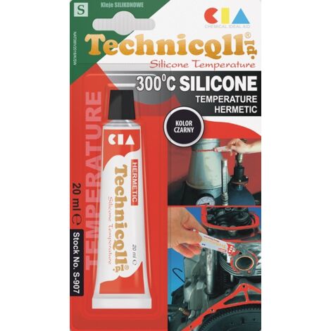SILICONE HAUTE TEMPÉRATURE NOIR 20ML - TQ S-907