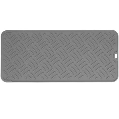 Silicone Heat Insulation Pad Desktop AntiScaldWaterproof Silicone Pad for Home Kitchen(Grey, 45x20cm )