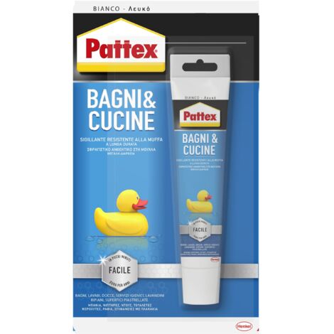 Silicone Heavy Range Pattex Bagni&Cucine 50ml Bianco