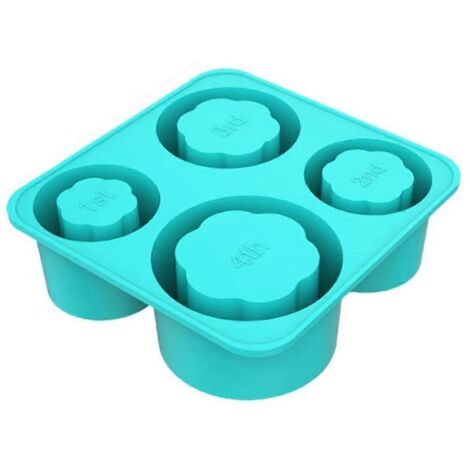Silicone Ice Cube Tray for Freezer Safe Ice Mold with Lid Easy to Use-As Shown-