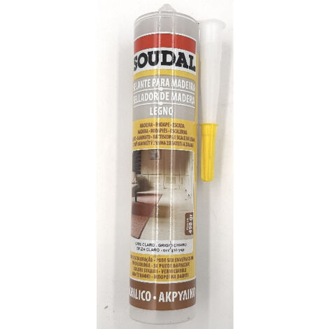 Silicone legno soudal 300 ml - grigio chiaro