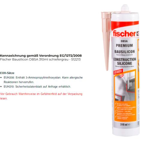 Silicone mastic fischer dbsa étanchéité durable flexible