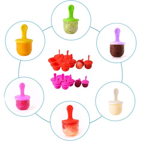 Silicone Mini Ice Pops Moule Crème Glacée Popsicle Moules DIY Supplément Outil Nourriture Fruit Shake Moule À Glace Cuisine Outils