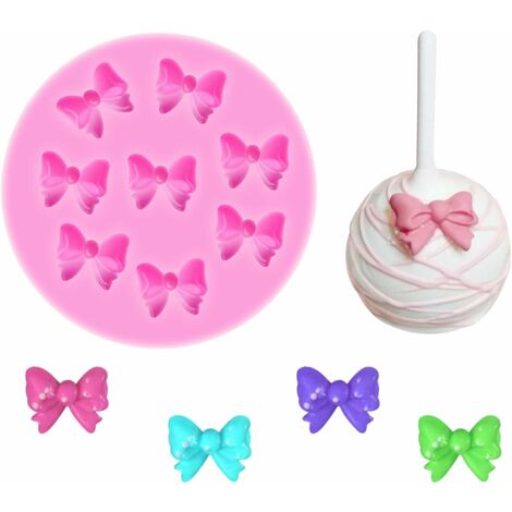 Mini Bow Silicone Fondant Molds Bowknot Fondant Chocolate Candy Molds Bow  Sugar Craft DIY Cake Molds for Birthday Party Cake Cupcake Decoration Set  of 3