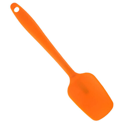 Silicone monobloc spatule scoop ménage outil de cuisson petit gâteau crème beurre spatule orange