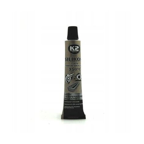 Silicone nero K2 resistente alle alte temperature fino a +350°C, 21 g