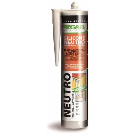 SILICONE NEUTRO EDILIZIA E SERRAMENTI 310 ml COLORE RAME G&B 6 PEZZI
