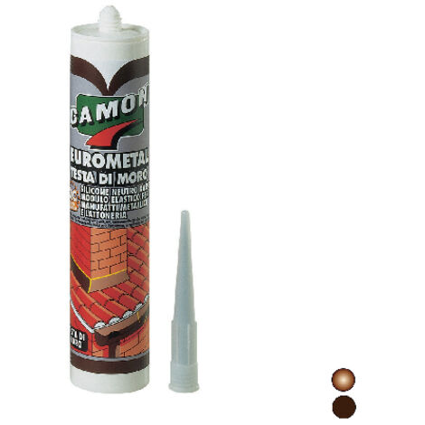 SILICONE NEUTRO EUROMETAL- Rame - 280 ml- CAMON- pezzi 1