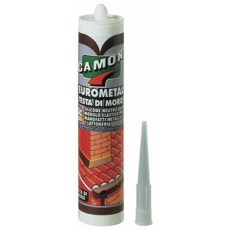 SILICONE NEUTRO EUROMETAL Testa di moro - 280 ml