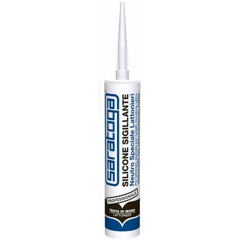 Silicone neutro lattonieri Testa di Moro Ral 8019 390 g