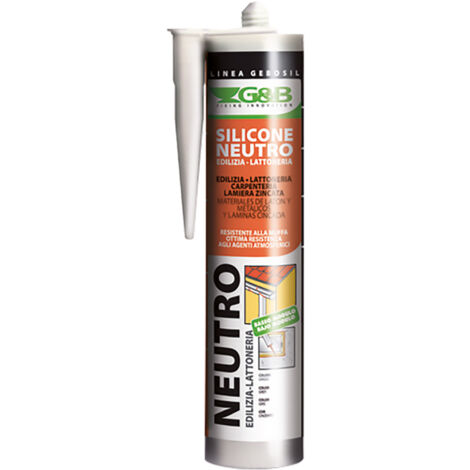 Silicone neutro per lattoneria 'gebosil' grigio ml 310