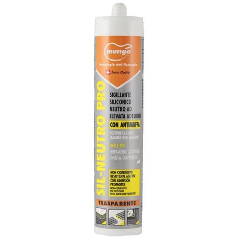 SILICONE NEUTRO-PLUS TRASPARENTE 310ml MUNGO