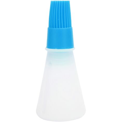Silicone Oil Brush with Oil Bottle High Temperature Resistant Brush Oil Control Brush for KitchenBlue