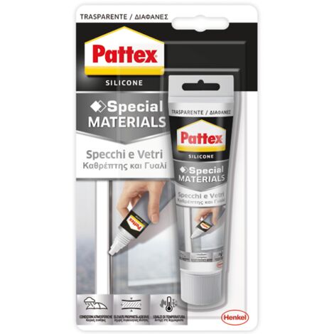 SILICONE PATTEX """SPECCHI & VETRI""" 50ML TRASPARENTE