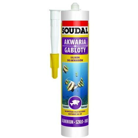 SILICONE PER ACQUARIO, INCOLORE, 280ML - SIL AKW BEZ