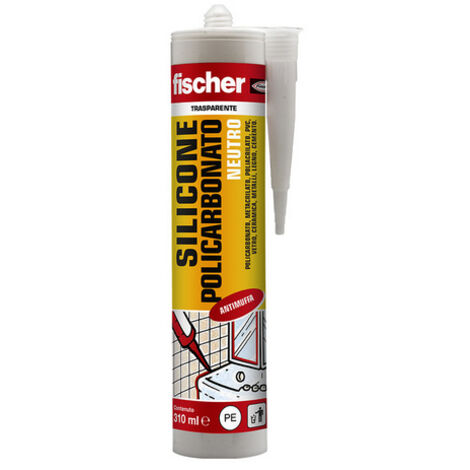 SILICONE POLICARBONATO NEUTRO SNP- Trasparente - 310 ml- FISCH- pezzi 1