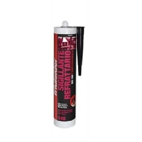 SILICONE REFRATTARIO NERO S40 1200 gradi PROFESSIONALE 300 ml FRIULSIDER
