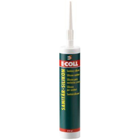 Silicone sanitaire 310ml transp.E-COLL (Par 12)