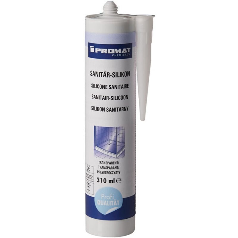 Promat Chemicals - Silicone sanitaire transparent 310 ml cartouche