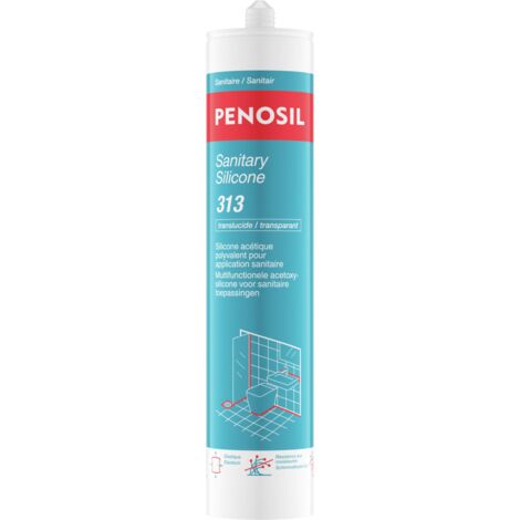 Silicone Sanitaire S-11 silicone mastic acétique sanitaire - Transparent - 300 ml - PENOSIL