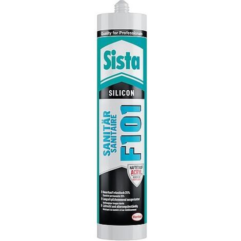 Silicone sanitaire SISTA F101 beige bahama (brillant) cartouche 300ml