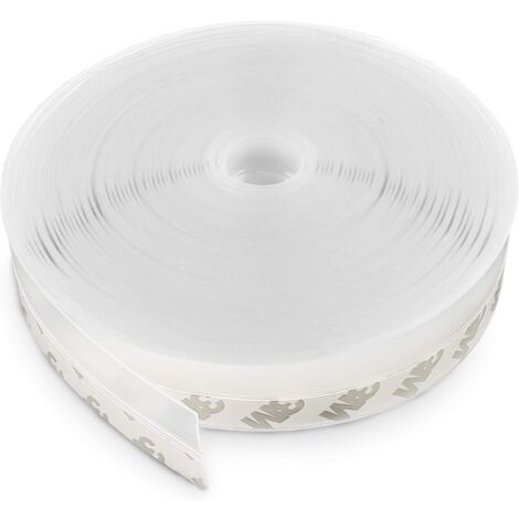 Silicone Sealing Strip, Self Adhesive Door Bottom Sealing Strip, Door Sealing Strip, Door Bottom Seal, Waterproof, Windproof, Dustproof, Low Noise (35mm x 10m)
