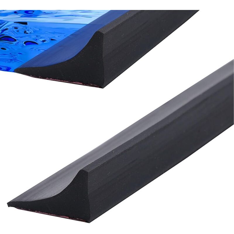 Silicone Seuils de Douche, 200CM Bande imperméable Pliable, Joint Etancheite Douche, Joint De Douche Pour Paroi en Verre, Seuil de Douche en Silicone
