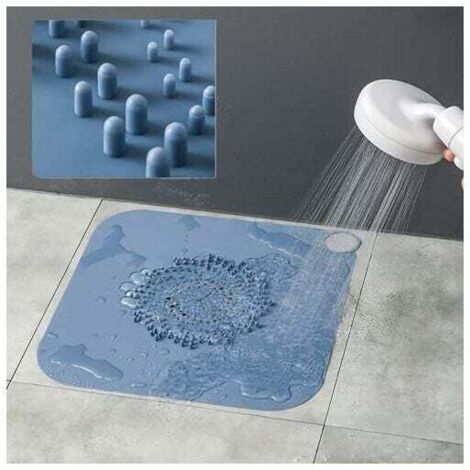 Silicone shower drain hair catcher, shower hair stopper, shower drain filter, silicone drain cover, bathroom drain protector
