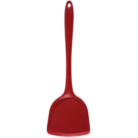 Silicone Spatula Heat Resistant Anti Stick Kitchen Cooking Spatula Cookware With Comfortable Handle Red