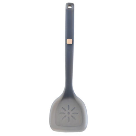 Silicone Spatula Heat Resistant Non Stick Stainless Steel Inner Silicone Stir Frying Pan Spatula Pan Shovel Semi Translucent Dark Gray