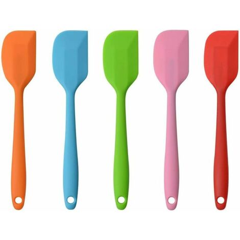 Silicone Spatulas, Silicone Utensils, Heat Resistant Anti-Stick Non Toxic BPA Free, Pastry Baking Tool, Set of 5