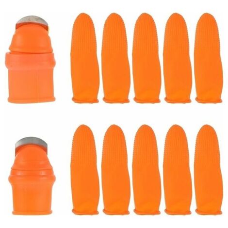 Silicone Thumb Couteau Outils Jardinage Plante Doigt Cutter Prise de Vue en Récolte Outil de Coupe de La Végétation，