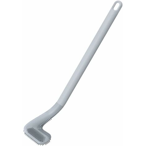 One-piece No Dead Angle Toilet Brush With Long Handle, Wall