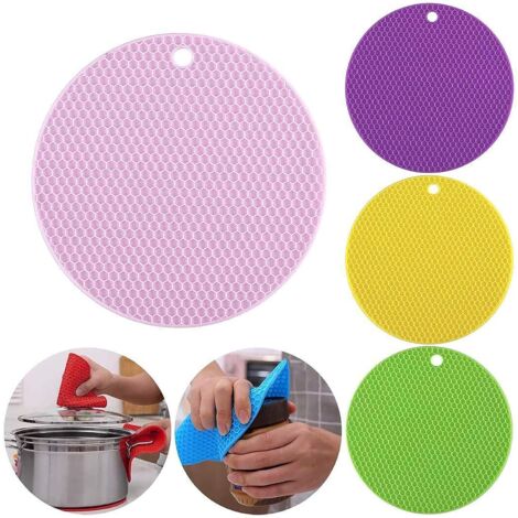 18/14cm Silicone Mats Multifunction Round Heat Resistant