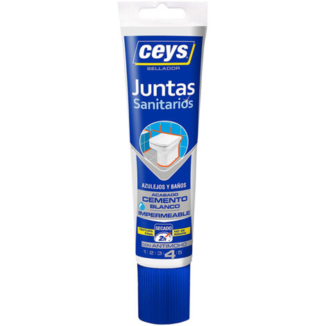 SILICONE TUBE JOINTS SALLE DE BAIN STOP MOISISSURE BLANC
