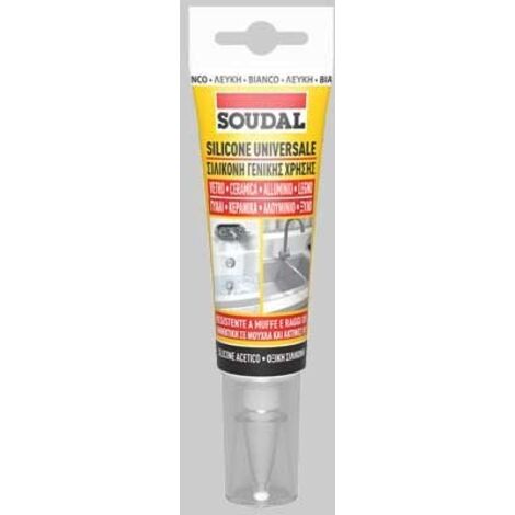 SILICONE UNIVERSALE ML 60 SOUDAL - Trasparente