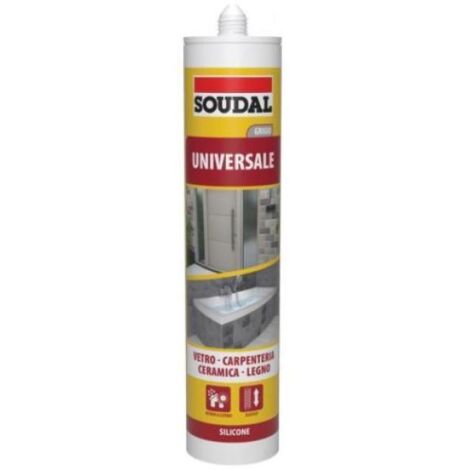 silicone universale soudal 280 ml - grigio